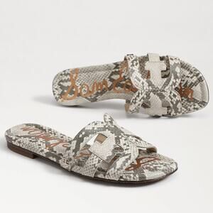 Sam Edelman Bay Slide Sandal Sandshell Python Snake 10M